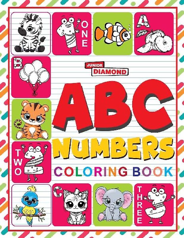ABC And Numbers Colouring Book