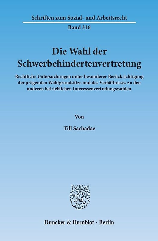 Die Wahl der Schwerbehindertenvertretung.