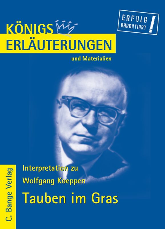Erläuterungen  zu Wolfgang Koeppen. Tauben im Gras