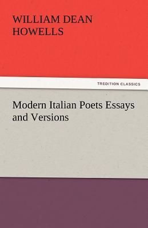 Modern Italian Poets Essays and Versions