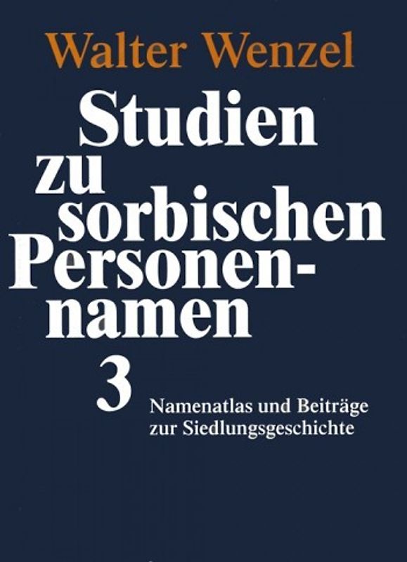 Studien zu sorbischen Personennamen