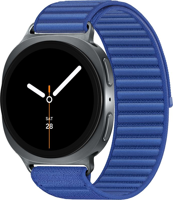 Samsung Galaxy Watch8 40 mm Boîtier aluminium graphite sur Confort M/L bleu nuit [Wi-Fi]