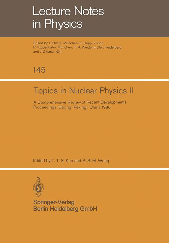 Topics in Nuclear Physics II
