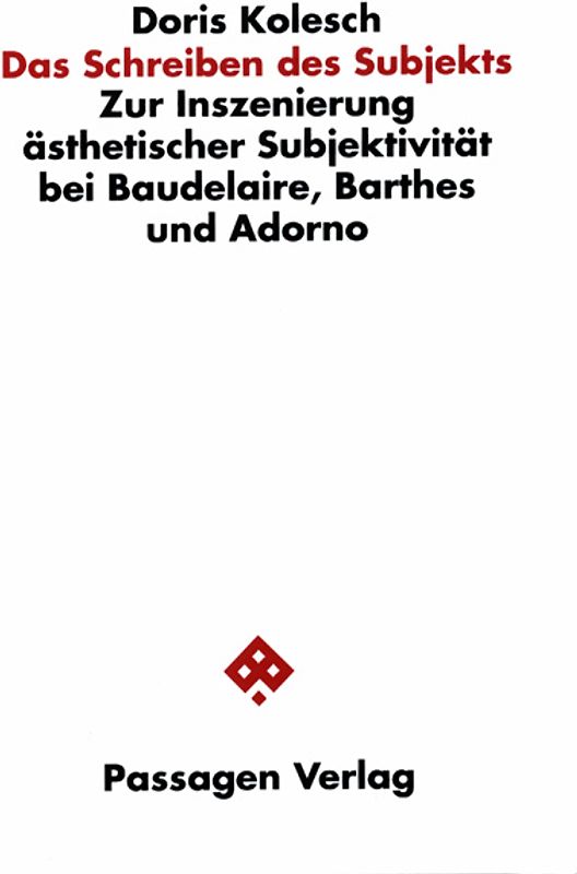 Das Schreiben des Subjekts