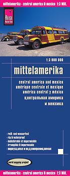 Reise Know-How Landkarte Mittelamerika (1:3.000.000)