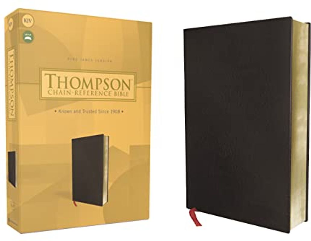 KJV, Thompson Chain-Reference Bible, Bonded Leather, Black, Red Letter: King James Version, Black, Bonded Leather, Chain-Referenced, Red Letter