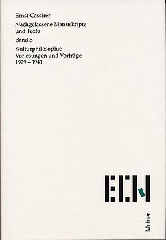 Kulturphilosophie. Vorträge 1929–1941