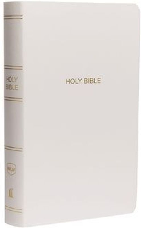 NKJV, Gift and Award Bible, Leather-Look, White, Red Letter Edition