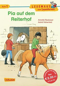LESEMAUS zum Lesenlernen Stufe 1: Pia auf dem Reiterhof