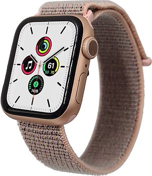 Apple Watch SE 40 mm boîtier en aluminium or sidéral avec Boucle Sport rose des sables [Wifi]