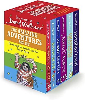 The World of David Walliams: The Amazing Adventures Box Set: Gangsta Granny; Ratburger; Demon Dentist; Awful Auntie; Grandpa’s Great Escape; the Midnight Gang