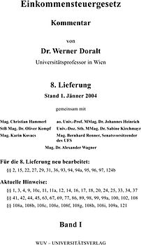 Einkommensteuergesetz, 8. Ergänzungslieferung