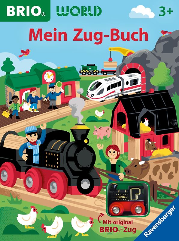 BRIO World: Mein Zug-Buch - Großes Vorlese-Spielbuch mit original BRIO-Zug und Gleisspuren auf jeder Seite