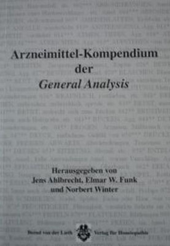 Arzneimittelkompendium der General Analysis