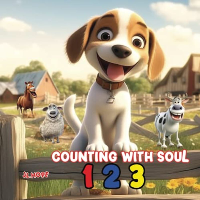 Counting With Soul: A Fun Early Learning Activity Book For 2-5-Year-Olds (Kids Who Love to Count) Counting The Farm Animals With The Lovable Puppy Soul. (Learning with Soul, Band 1)