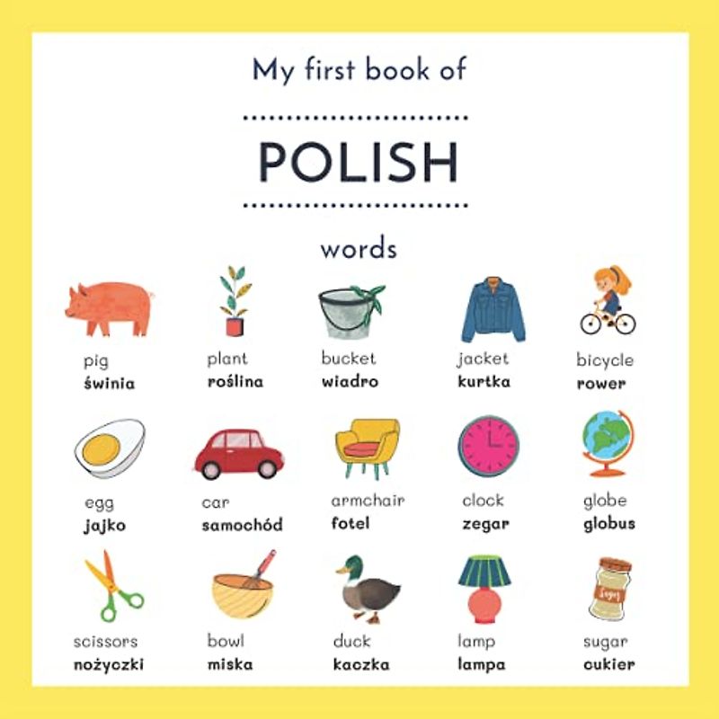 My First Book Of Polish Words: My first words in Polish | Polish English Picture Dictionary for Bilingual Children | Polish English Bilingual Book | ... | Moje Pierwsze Słowa Po Polsku Angielsku