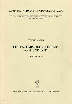 Die Psaumis-Oden Pindars