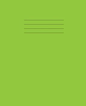 Music Exercise Book: 203 x165mm, 100 Page, 90gsm Manuscript Paper for School Children | 8 Stave/Staff Music Practice Notebook - Green Cover