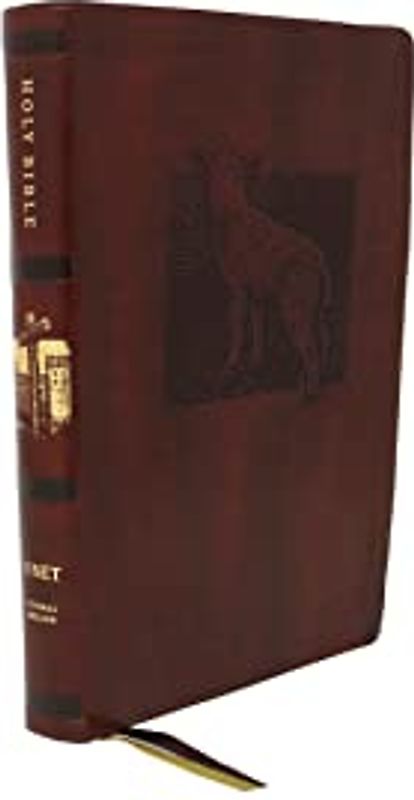 NET Bible, Thinline Art Edition, Large Print, Leathersoft, Brown, Comfort Print: Holy Bible