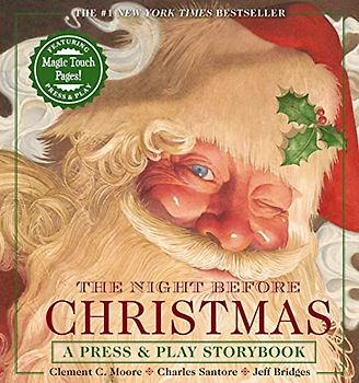 The Night Before Christmas Press and Play Storybook: The Classic Edition Hardcover Book Narrated by Jeff Bridges