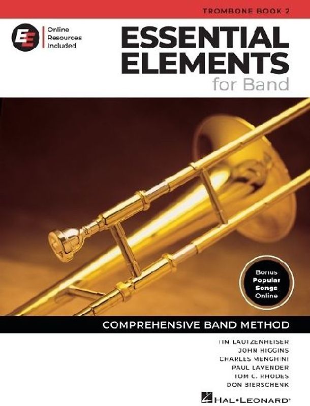 Essential Elements for Band - Trombone Book 2 with Eei Online Resources Trombone Method Songbook and Sheet Music for School Band Students and Teachers Comprehensive Band Method