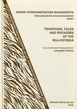 Traditions, Tales and Proverbs of the Bali-Nyonga