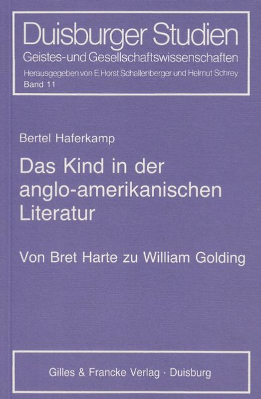 Das Kind in der anglo-amerikanischen Literatur