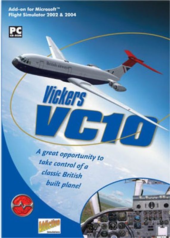 Vickers VC10 Add-On for FS 2002/2004 [Flight Simulator AddOn, Internationale Version] PC Spiele