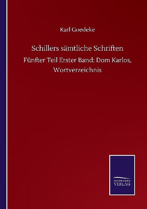 Schillers sämtliche Schriften