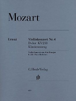 Mozart, Wolfgang Amadeus - Violinkonzert Nr. 4 D-dur KV 218