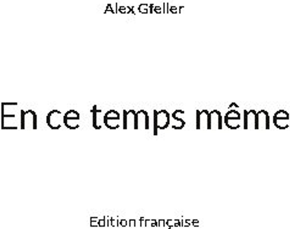 En ce temps même