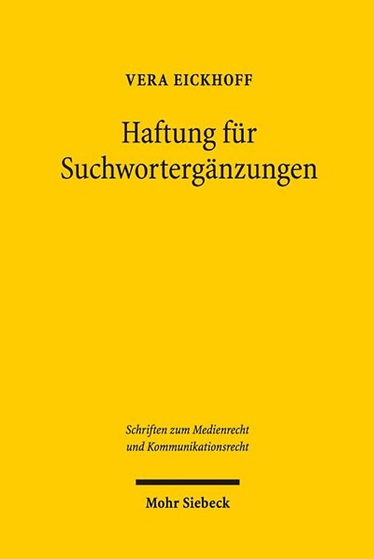 Haftung für Suchwortergänzungen