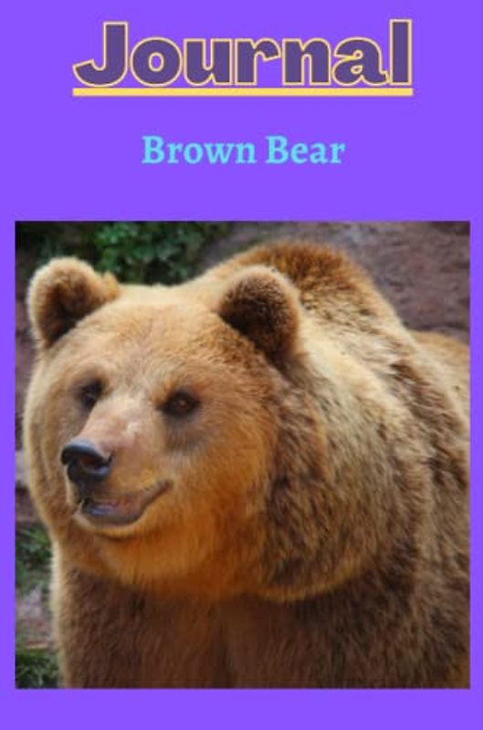 brown bear journal series 3 with a purple background