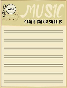 Music Writing Journal: Music Staff Notebook for Music Songwriting And Practicing, 10 Staves Per Page