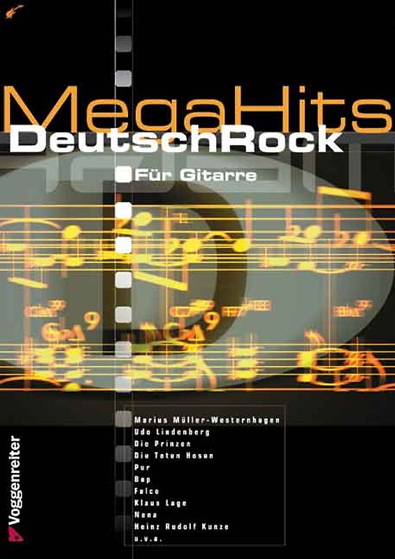 MegaHits Deutschrock. Rock- und Popmusik "Made in Germany", für Gitarre und Keyboard mit Begleitautomatik