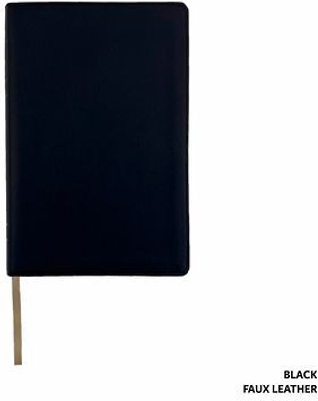 Legacy Standard Bible, Handy Size Paste-Down Black Faux Leather Red Letter