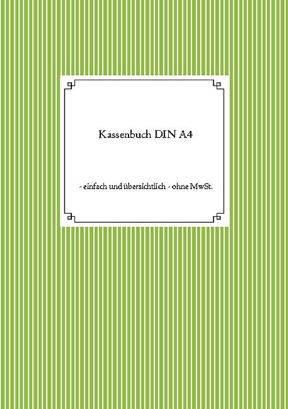 Kassenbuch DIN A4