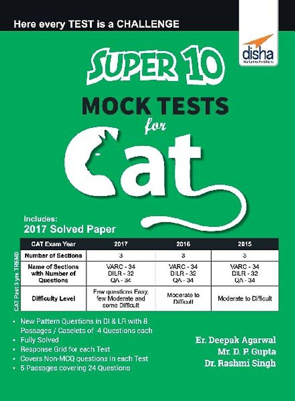 Super 10 Mock Tests for CAT