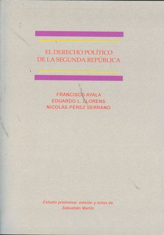 El derecho político de la Segunda República