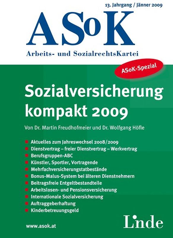 Sozialversicherung kompakt 2009