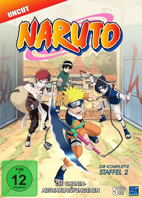 Naruto - Staffel 2: Die Chunin-Auswahlprüfungen (Episoden 20-52) [Uncut, 5 DVDs] DVD