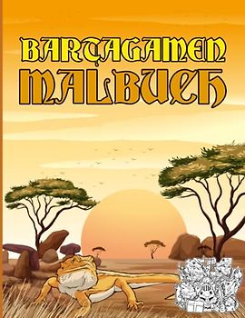 Bartagamen Malbuch: Reptilien Buch mit Mandalas