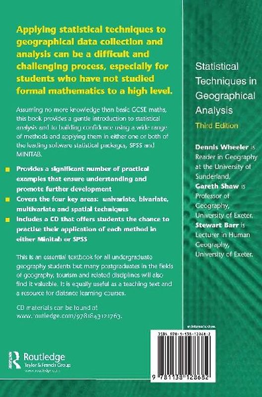 Statistical Techniques in Geographical Analysis