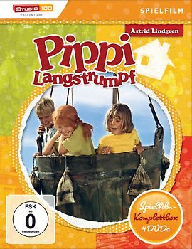 Astrid Lindgren: Pippi Langstrumpf - Spielfilm-Komplettbox [4 DVDs] DVD