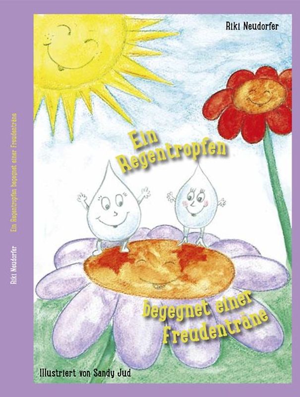 Ein Regentropfen begegnet einer Freudenträne