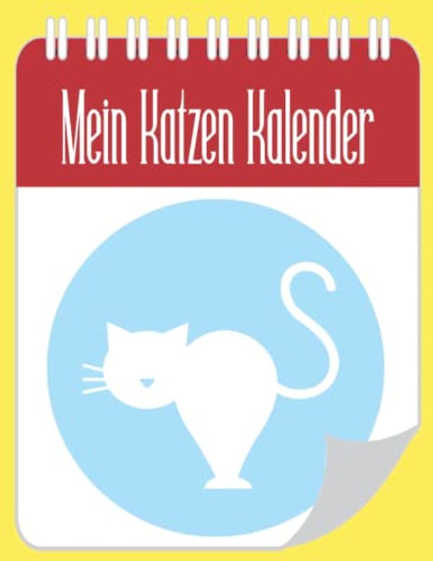 Mein Katzen Kalender: Das Katzen Malbuch mit Bildern für jeden Tag des Monats | kreativer Ausmal-Kalender für Kinder und Katzenliebhaberinnen