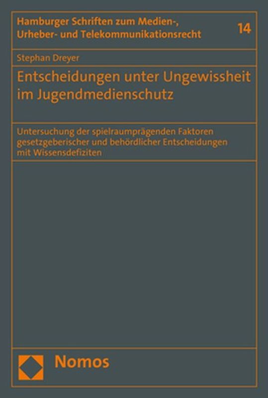 Entscheidungen unter Ungewissheit im Jugendmedienschutz