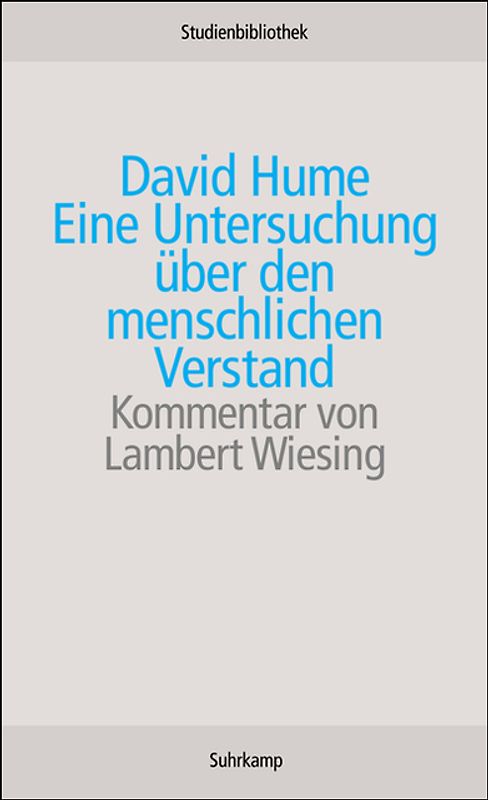 Eine Untersuchung über den menschlichen Verstand