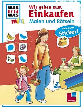 Malen und Rätseln: Wir gehen zum Einkaufen