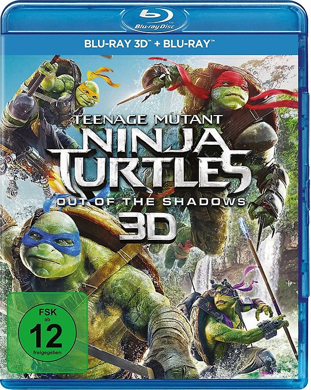 Teenage Mutant Ninja Turtles: Out of the Shadows 3D [inkl. Blu-ray] 3D Blu-ray Disc